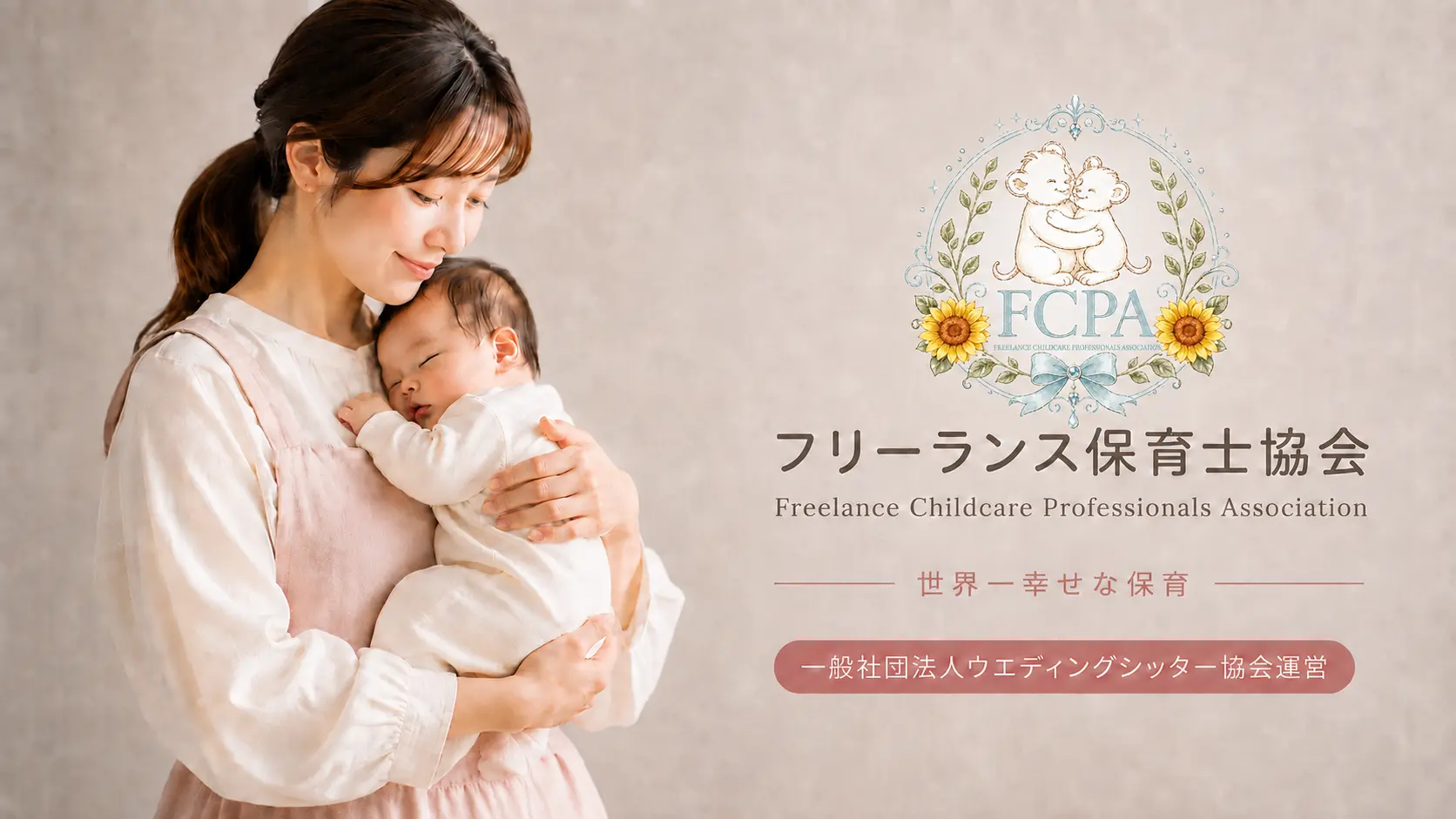 フリーランス保育士協会。世界一幸せな保育。一般社団法人ウエディングシッター協会運営
